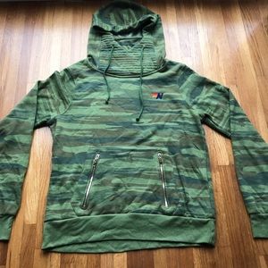 Unisex Aviator Nation Ninja Pullover Hoodie Camo L